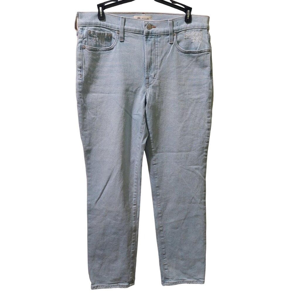 Madewell Womens Mid-Rise Perfect Vintage Jean W28 With Magic Pockets Light Wash